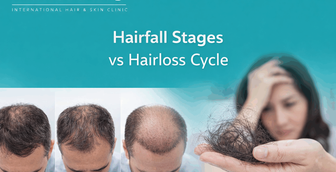 Hairfall stages vs. hair loss cycle